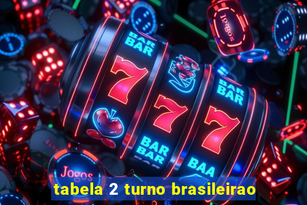 tabela 2 turno brasileirao